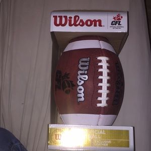 OFFICIAL WILSON CFL SIGNED FOOTBALL